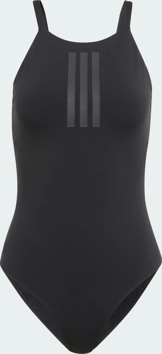 adidas 3-Streifen High Neck 2-Way Straps Peachsoft Badeanzug schwarz/weiß (Damen)