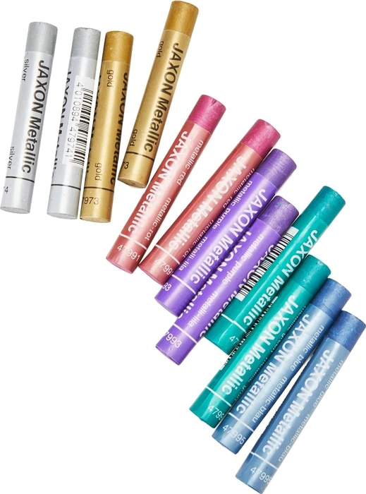 Jaxon Metallic Ölpastellkreide, 6 Farben, 12er-Set