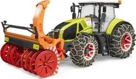 Bruder Profi-Serie Claas Axion 950 mit Schneeketten und Schneefräse