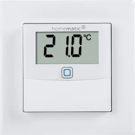 eQ-3 Homematic IP Temperatur- und Luftfeuchtigkeitssensor mit Display, weiß, Temperatur-/Feuchtigkeitssensor (150180A0)