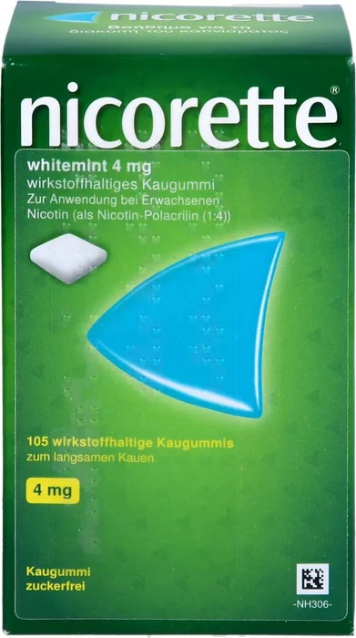 Kohlpharma Nicorette Whitemint 4mg Kaugummis, 105 Stück