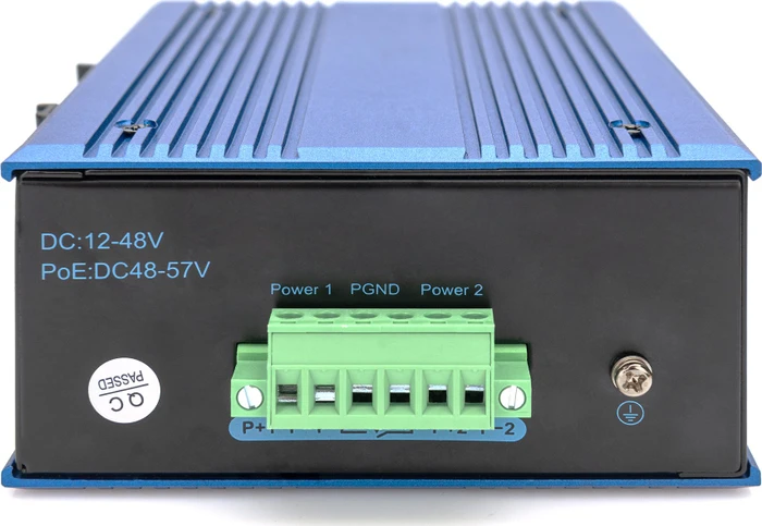 Digitus DN-65 Industrial Railmount Gigabit Switch, 8x RJ-45, 1x SFP, PoE+