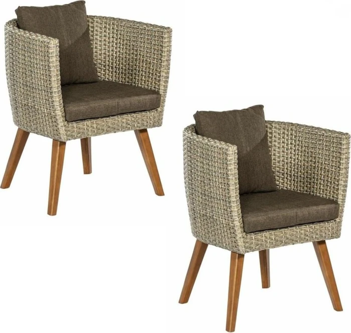 Merxx Imperia Stapelsessel beige, 2 Stück