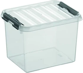 Sunware Q-Line Aufbewahrungsbox, 3l, transparent/grau
