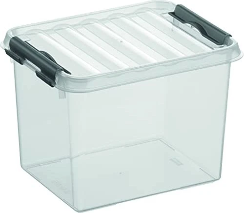 Sunware Q-Line Aufbewahrungsbox, 3l, transparent/grau