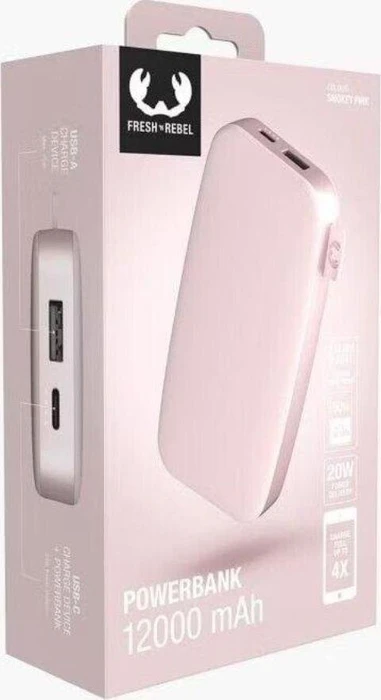 Fresh 'n Rebel Powerbank USB-C 12000mAh (2023) smokey pink