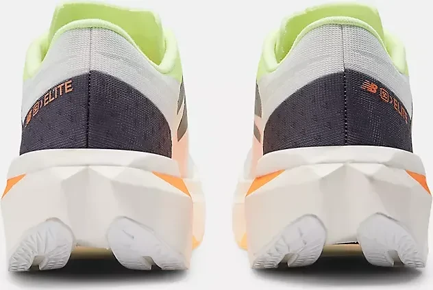 New Balance FuelCell SuperComp Elite v4 white/bleached lime glo/hot mango (Damen)