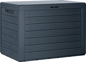 Prosperplast Woodebox Gartenbox anthrazit 190l