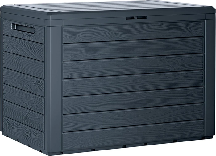 Prosperplast Woodebox Gartenbox anthrazit 190l