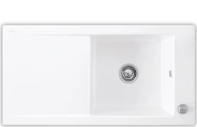 Villeroy & Boch Timeline 60 Einbau Becken reversibel mit Ablauffernbedienung snow white