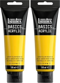 Liquitex Basics Acrylic cadmium yellow medium hue, 118ml