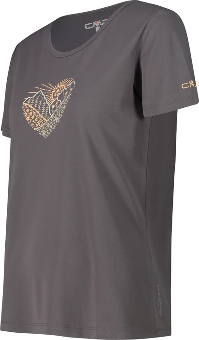 CMP Piqué Print Funktionsshirt kurzarm terra/provenza (Damen)