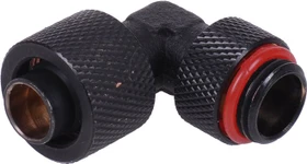 Aquatuning HF Schlauchanschluss, 90°, G1/4" AG auf 13/10mm drehbar, schwarz