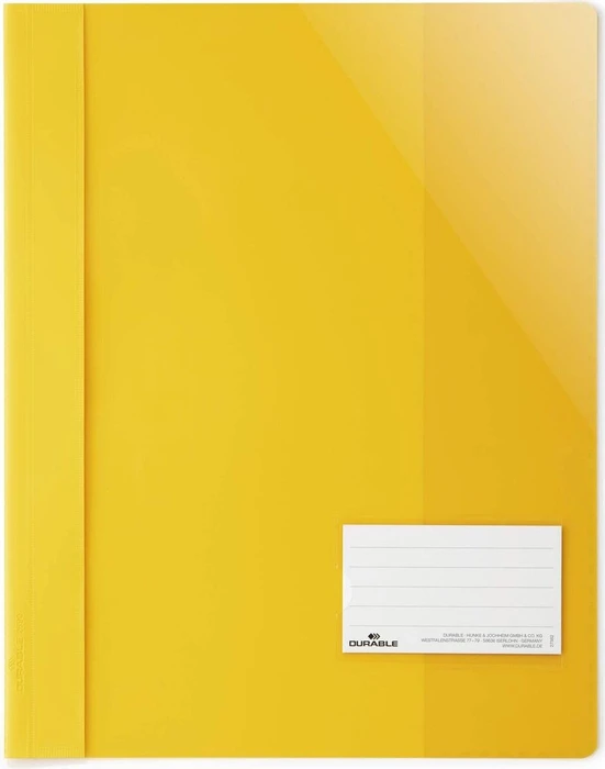 Durable Sichthefter opak, A4+, intensiv gelb/transparent