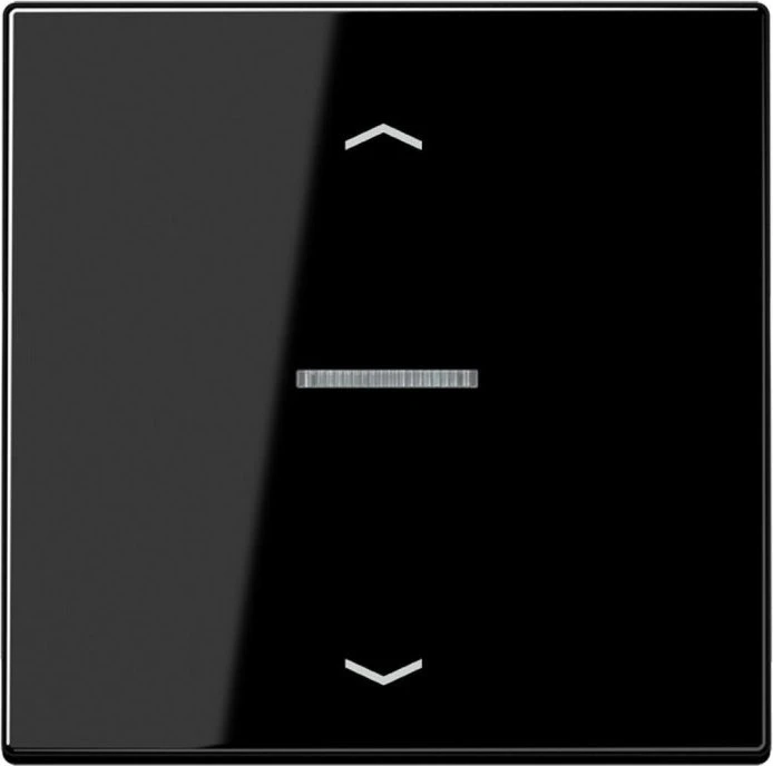 Jung Serie LS eNet Taster Standard 1fach Duroplast mit Pfeilsymbol, schwarz