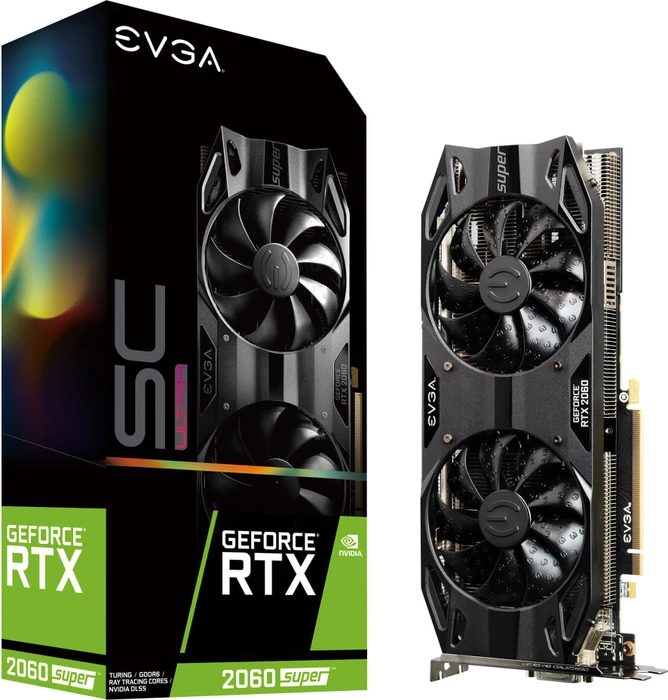 EVGA GeForce RTX 2060 SUPER SC Ultra Gaming, 8GB GDDR6, DVI, HDMI, 2x DP
