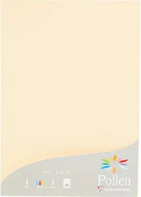Clairefontaine Pollen Universalpapier elfenbein, A4, 210g/m², 25 Blatt