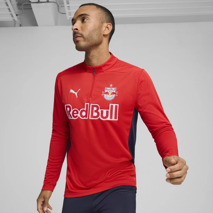 Puma FC Red Bull Salzburg 1/4-Zip Trikot langarm puma red/puma navy (Herren)