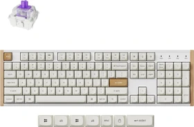 Keychron K10 HE Wireless, Special Edition White, LEDs RGB, Gateron 2.0 Magnetic Nebula, USB/Bluetooth, US