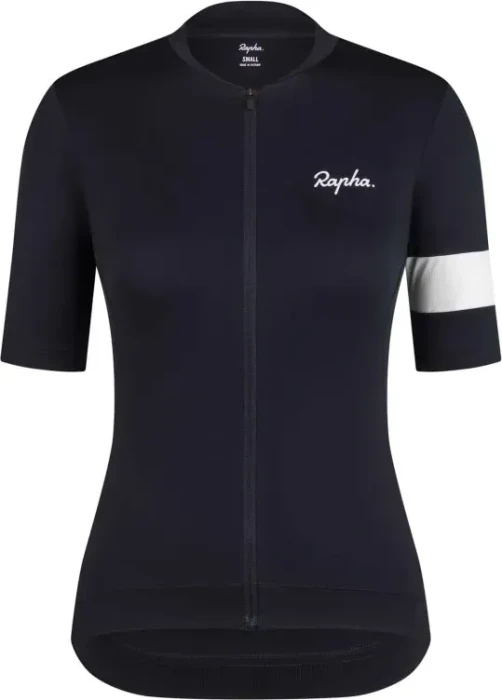 Rapha Core Trikot kurzarm schwarz/weiß (Damen)