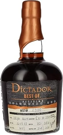 Dictador Best of 1980 Altisimo 700ml