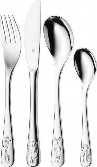 WMF Safari Kinderbesteck-Set, 4-tlg. (12.8002.6040)