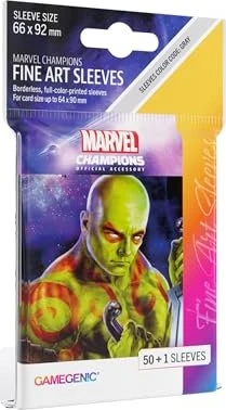 Gamegenic Marvel Champions Fine Art Sleeves Drax, 50 Stück