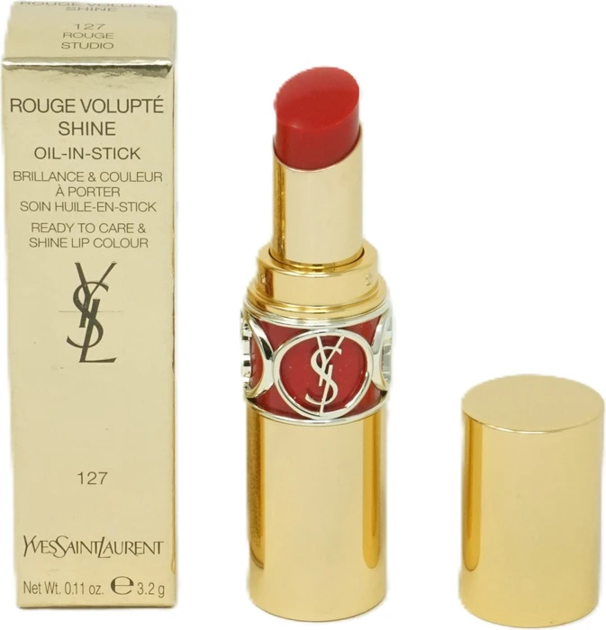 Yves Saint Laurent Rouge Volupte Shine Lipstick 127 rouge mandarin LSF15, 3.2g