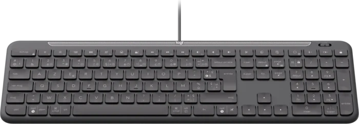 Logitech K620 Signature Slim Wired for Business, Graphite, USB, FR