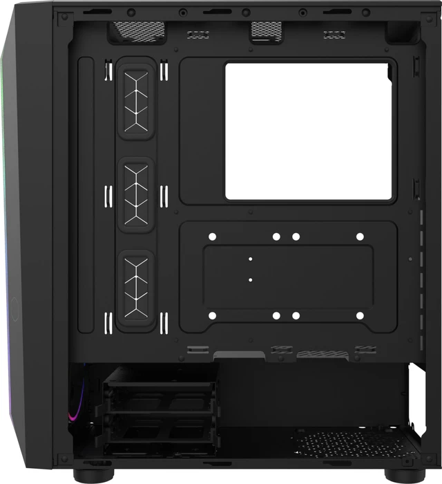Cooler Master CMP 510, schwarz, inkl. 3x Lüfter, Lüfter LED ARGB, Glasfenster