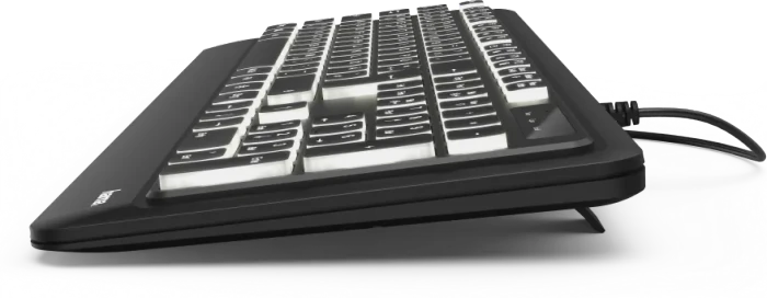 Hama KC-550 beleuchtete Tastatur, schwarz, USB, DE