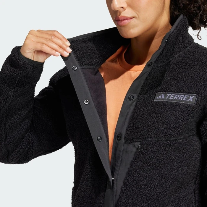 adidas Terrex Xploric High Pile Fleece Pullover schwarz (Damen)