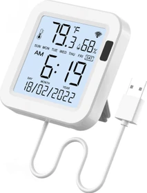 MOES WiFi Funk-Temperatursensor (WSS-FL-TH16-WH)