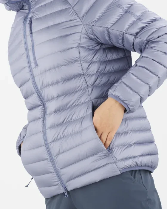 Salomon Elixir Micro Down Hooded Funktionsjacke blue granite (Damen)