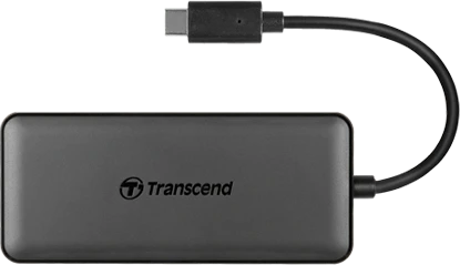 Transcend HUB5C, USB-Hub Dual-Slot-Cardreader, schwarz, USB-C 3.1 [Stecker]