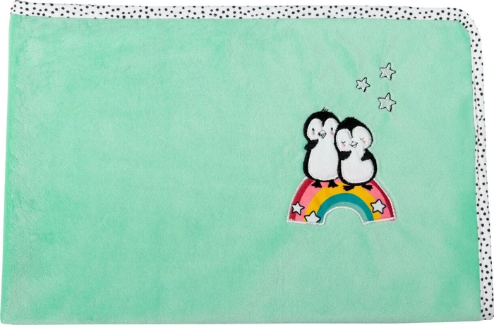 Heless Puppendecke Pinguin Pünktchen grün