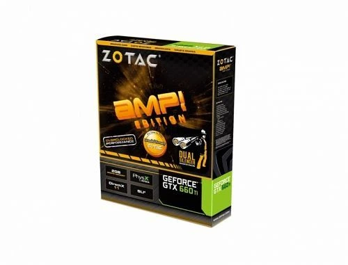 Zotac GeForce GTX 660 Ti AMP!, 2GB GDDR5, 2x DVI, HDMI, DP