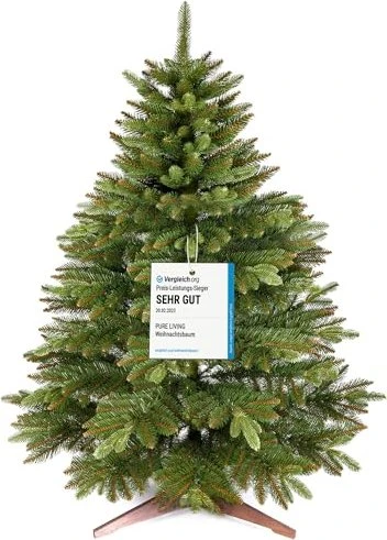 Pure Living Künstlicher Weihnachtsbaum Tanne, 90cm