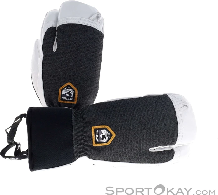 Hestra Army Leather Patrol 3-Finger Skihandschuhe charcoal