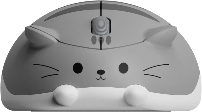Akko x Waigua Cat Theme Wireless Mouse, Gray Mimo, USB