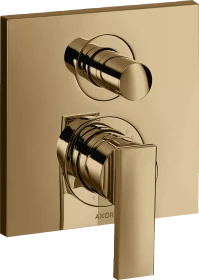 Hansgrohe Axor Citterio Einhebel-Wannenmischer mit integrierter Sicherungskombination polished bronze