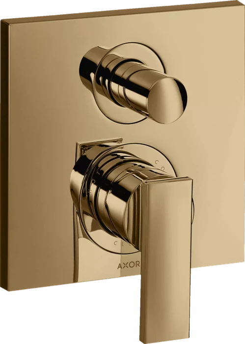 Hansgrohe Axor Citterio Einhebel-Wannenmischer mit integrierter Sicherungskombination polished bronze