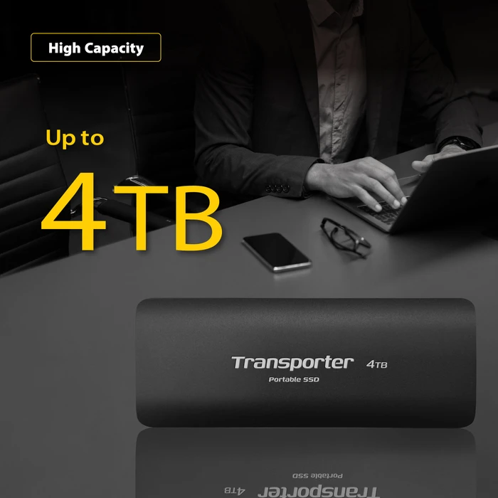 Patriot Transporter Portable SSD, 4TB, USB-C 3.1
