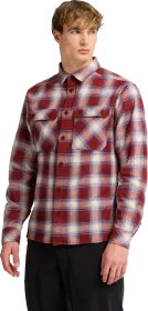 Jack Wolfskin Baja Flannel Hemd langarm check merlot (Herren)