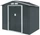 Hattoro S100 Metall Gerätehaus 213x127cm grau (95612)