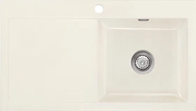 systemceram Mera 90 Einbau Becken rechts magnolie