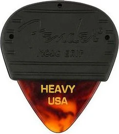 Fender Mojo Grip Celluloid Picks, Tortoise Shell Heavy, 3-Pack