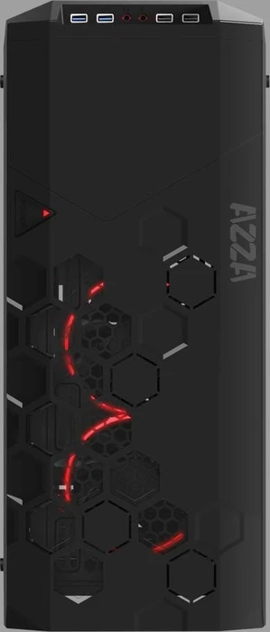 AZZA Storm 6000B, schwarz, Glasfenster
