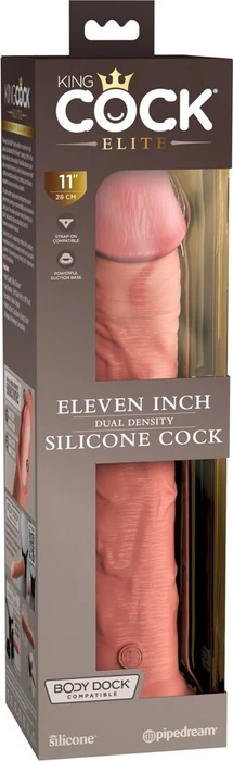 Pipedream King Cock Elite 11" Dual Density Cock light