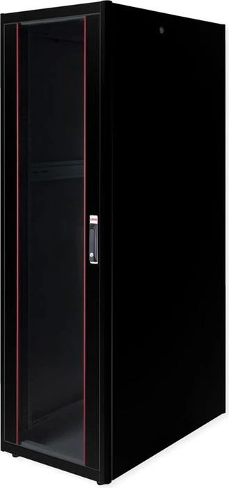 Roline / Secomp Basic 19" Netzwerkschrank 42HE, montiert, Glastür, IP20, schwarz, 1000mm tief